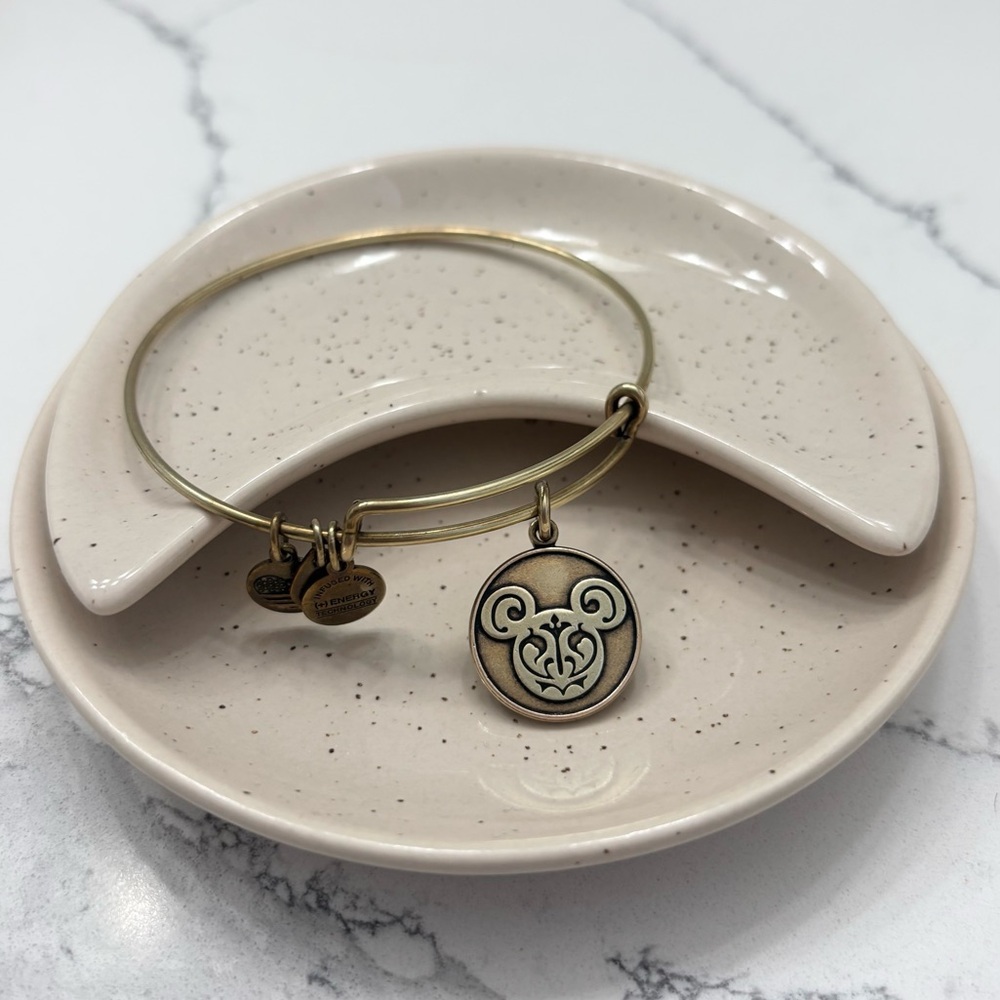 Disney Alex and Ani Bracelet Mickey Filigree Icon, Gold